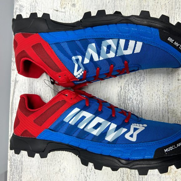 Inov-8 MUDCLAW 300 (Unisex): Master Muddy Trails in Blue/Red Domination - Picture 5 of 7